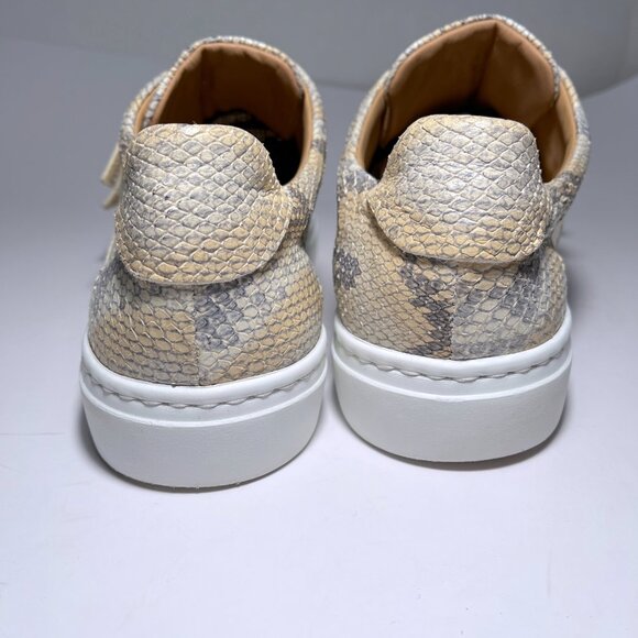 M. Gemi The Giovanna Python Leather Velcro Sneakers - Picture 6 of 15